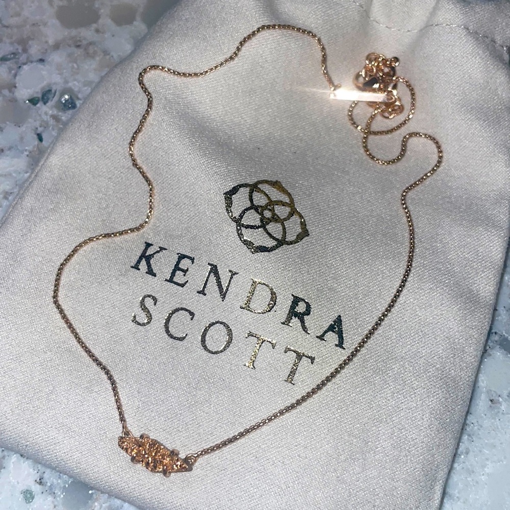Kendra Scott Elisa Rose Gold Drusy